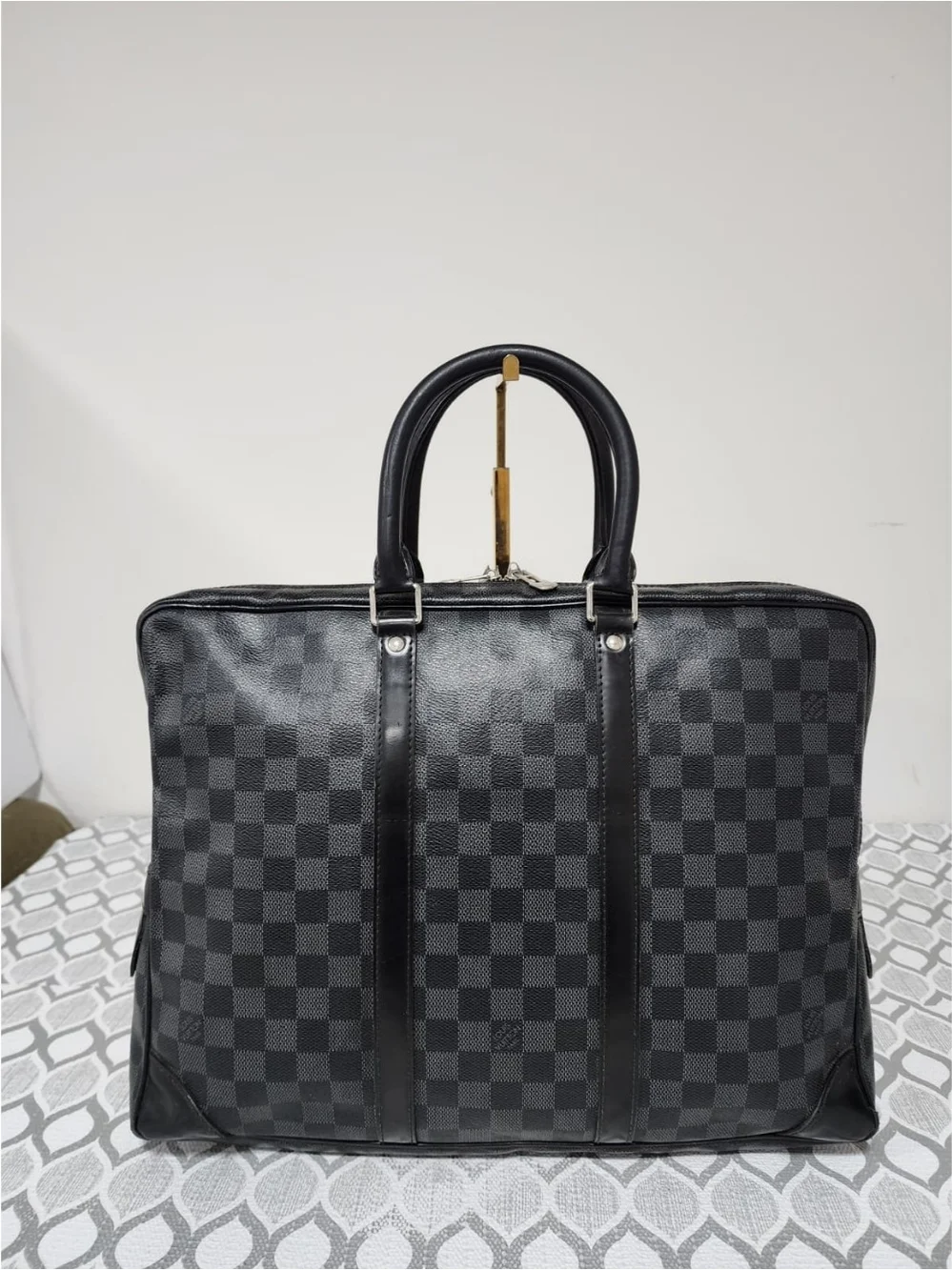 Louis Vuitton Damier Graphite Top Handle Bag Black/Grey